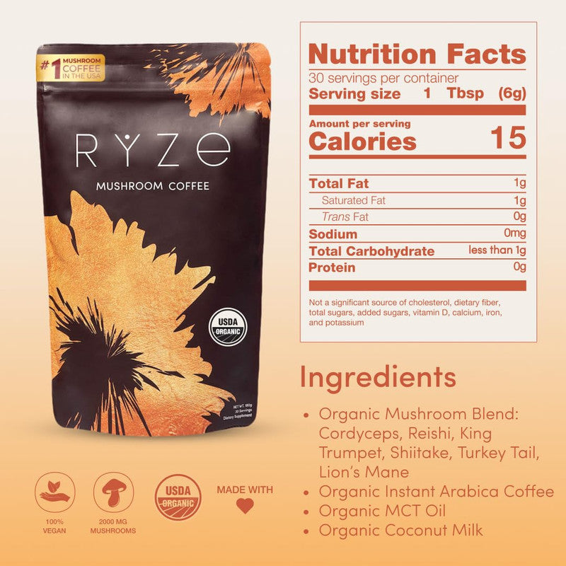 RYZE COFFEE ☕👑 – El Café 6 en 1 que Transforma tu Energía, Mente y Salud